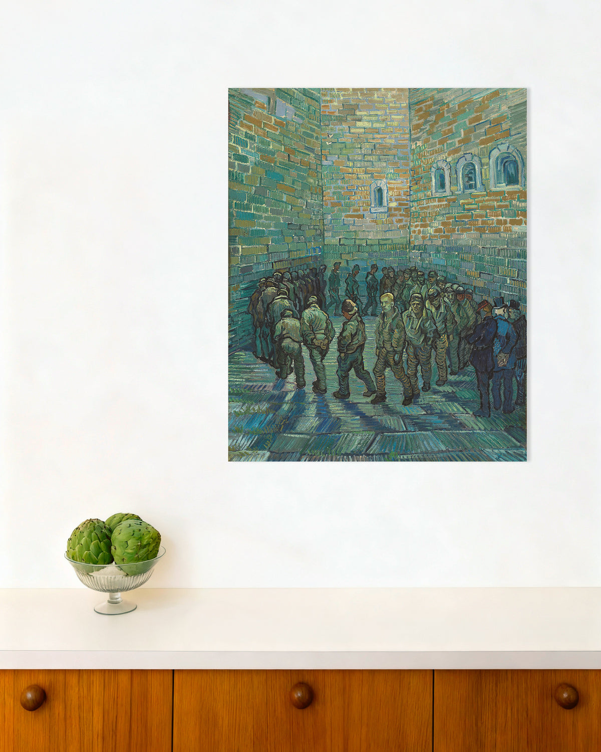 Poster of The Prison Courtyard, after Doré (1890) by Vincent van Gogh - Poster