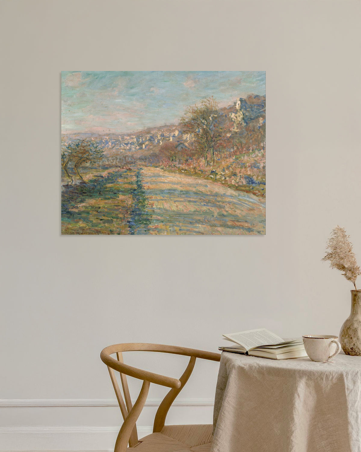 Poster of The Road to La Roche-Guyon (1880) by Claude Monet