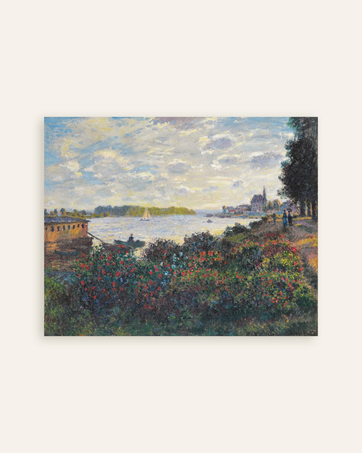 Poster of The Seine at Argenteuil (1877) by Claude Monet, thumbnail