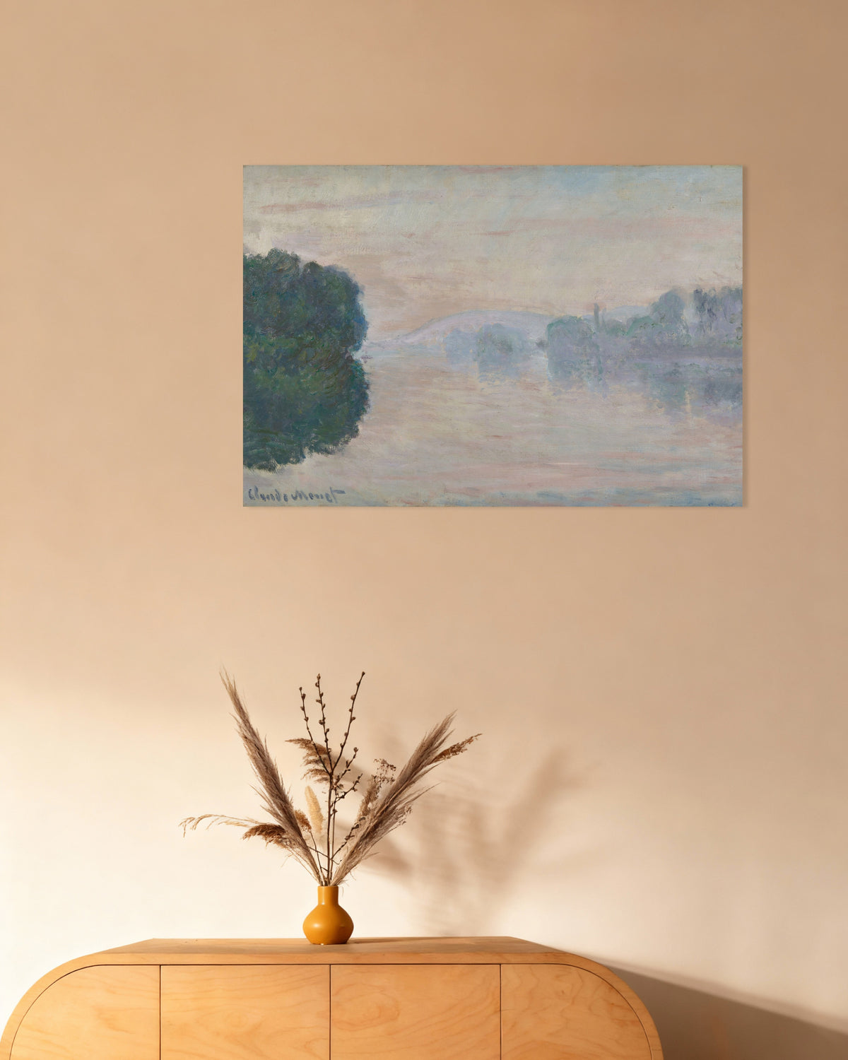 Poster of The Seine in the Mist (1894) by Claude Monet