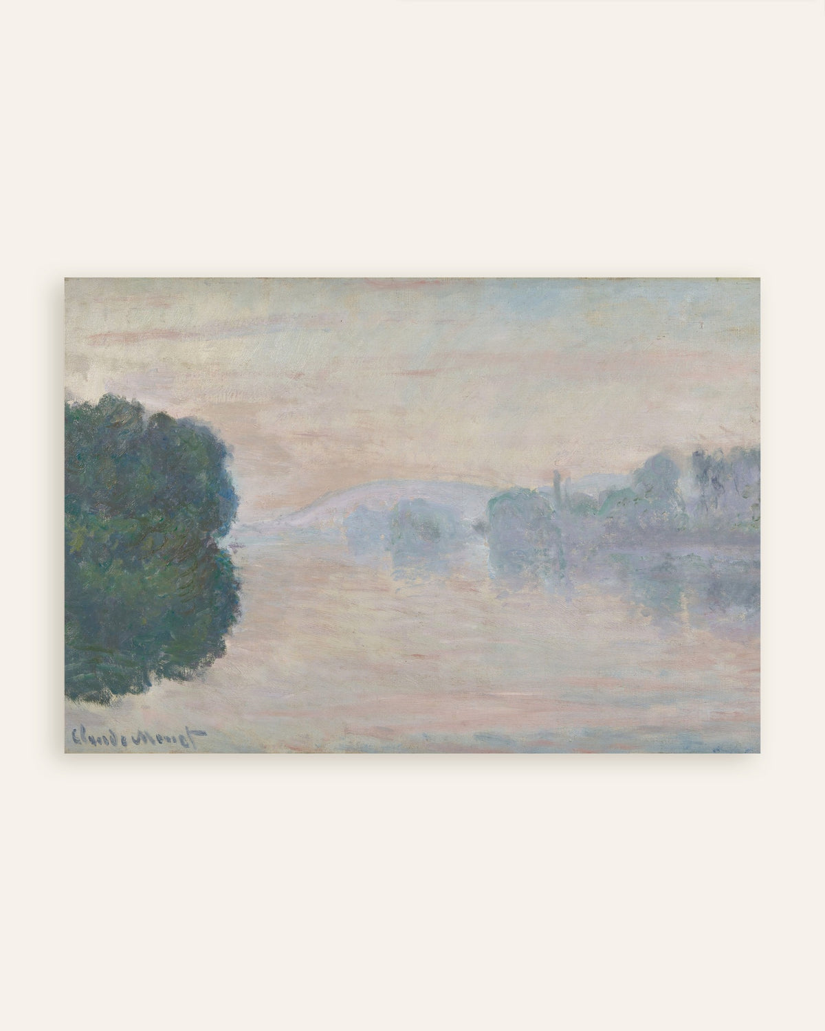 Poster of The Seine in the Mist (1894) by Claude Monet, thumbnail