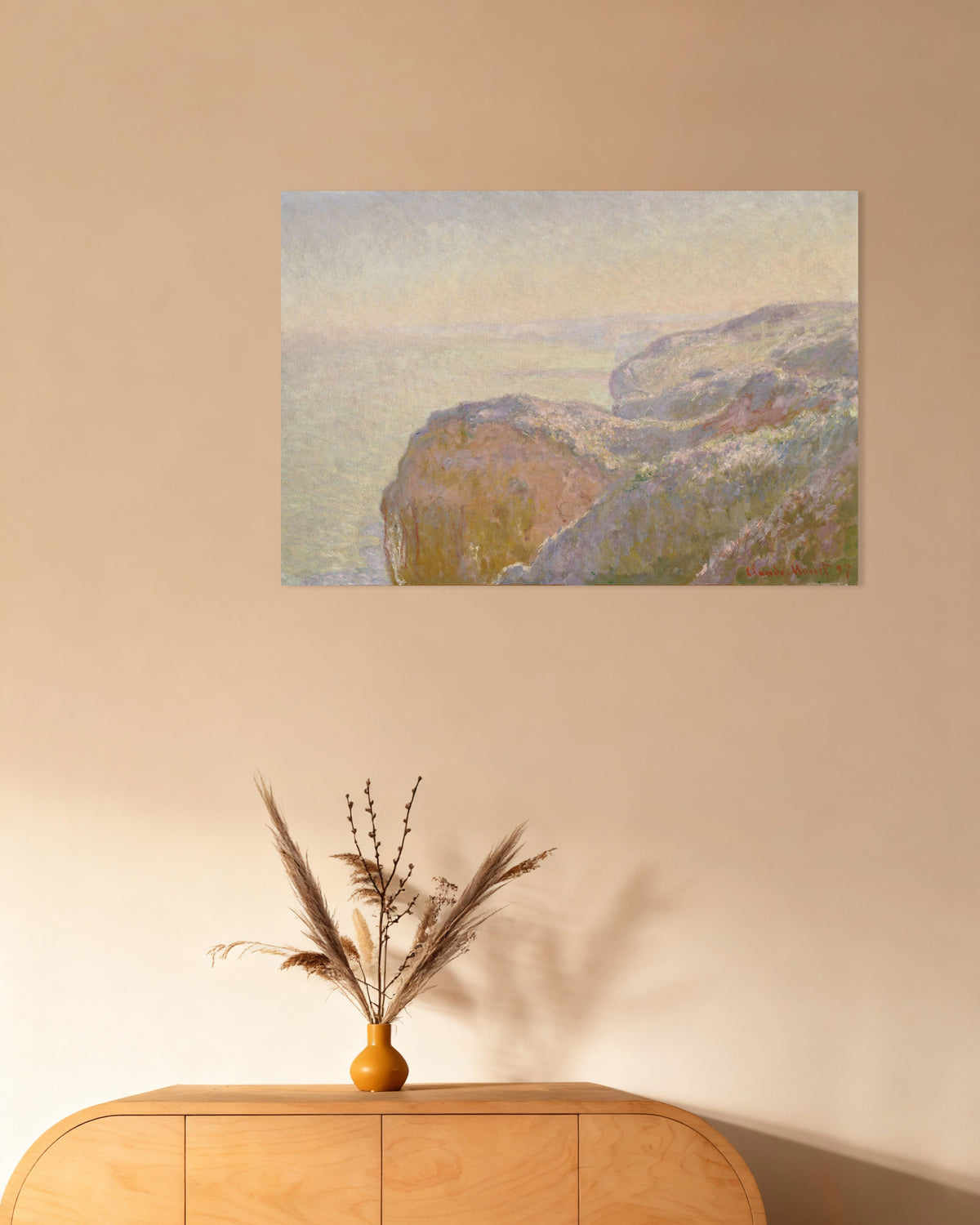 Poster of Val-Saint-Nicolas, near Dieppe, Morning (1897) by Claude Monet