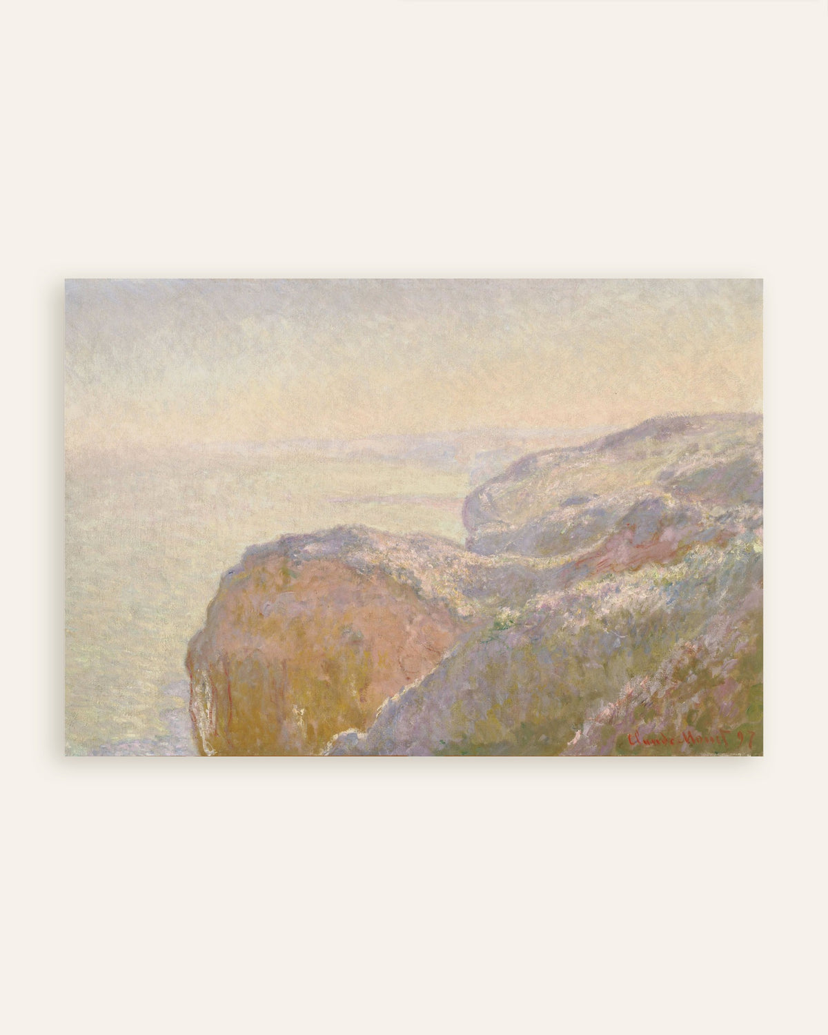 Poster of Val-Saint-Nicolas, near Dieppe, Morning (1897) by Claude Monet, thumbnail
