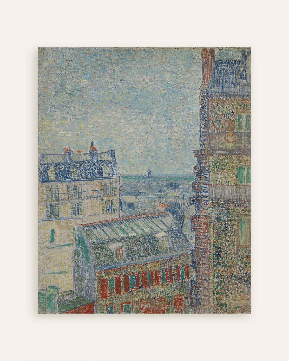 Poster of View from Theo's Apartment (1887) by Vincent van Gogh, thumbnail