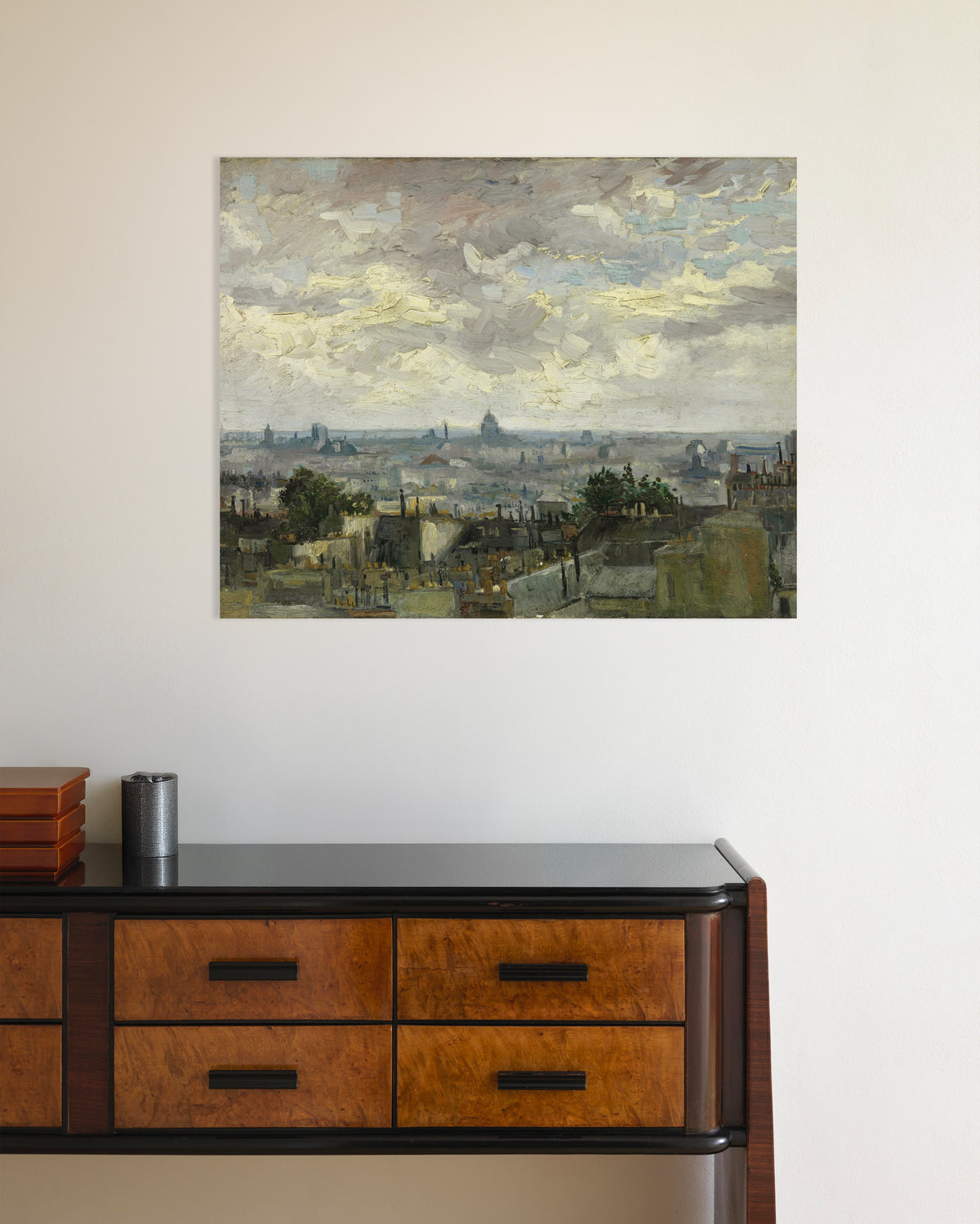 Poster of View of Paris (1886) by Vincent van Gogh