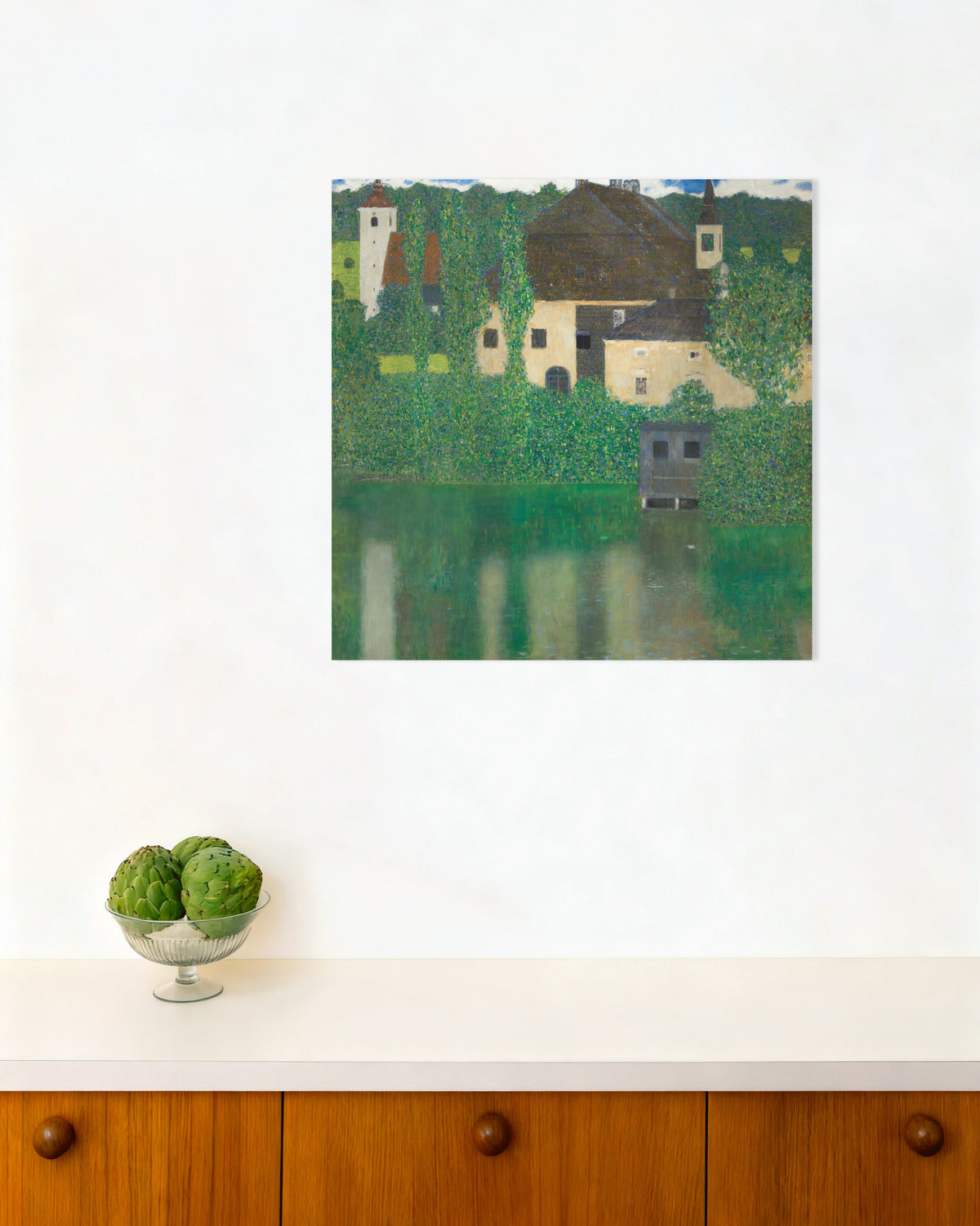 Poster of Water Castle (1908–1909) by Gustav Klimt