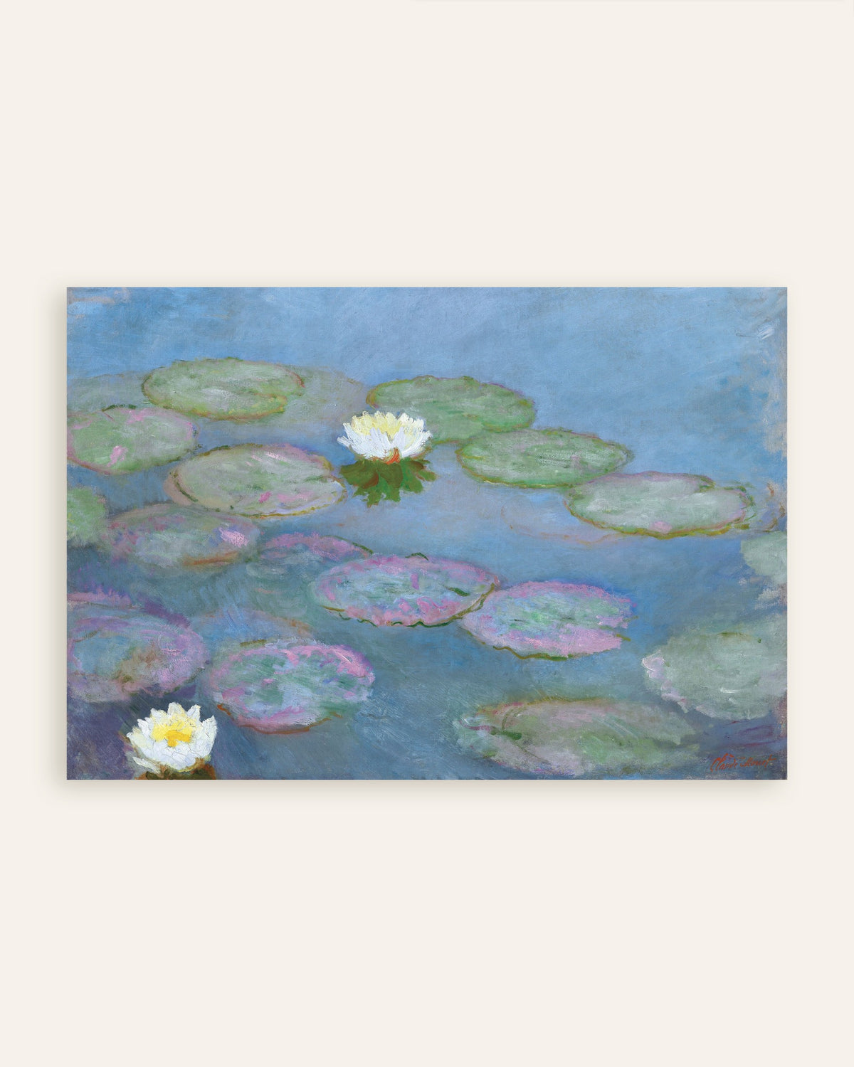 Poster of Water Lilies (c. 1897–1899) by Claude Monet, thumbnail