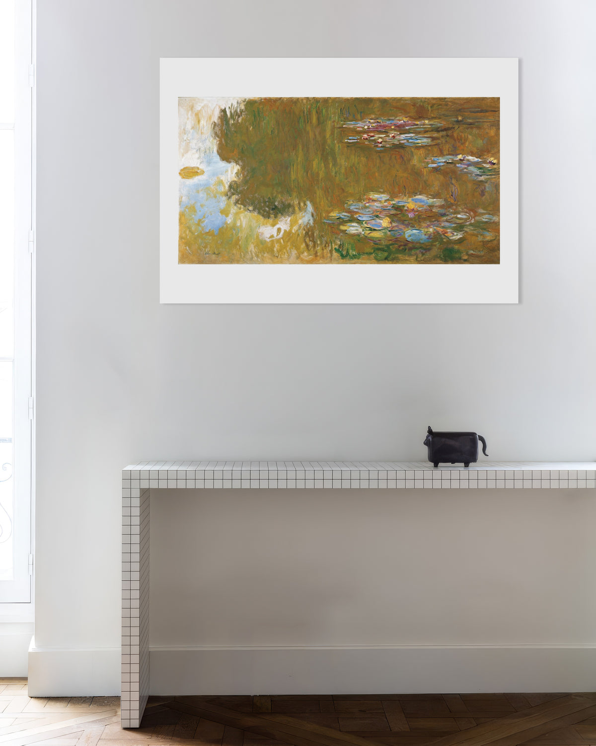 Poster of Water Lily Pond with Willow Reflections (c. 1917–1919) by Claude Monet