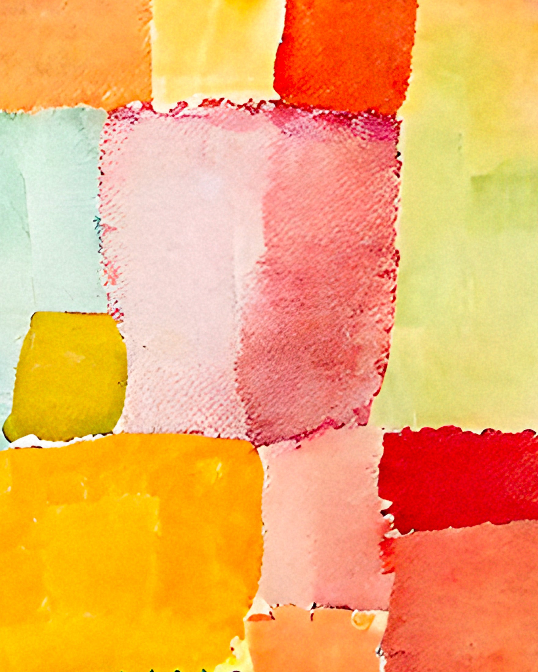 Watercolour, vibrant squares – Print