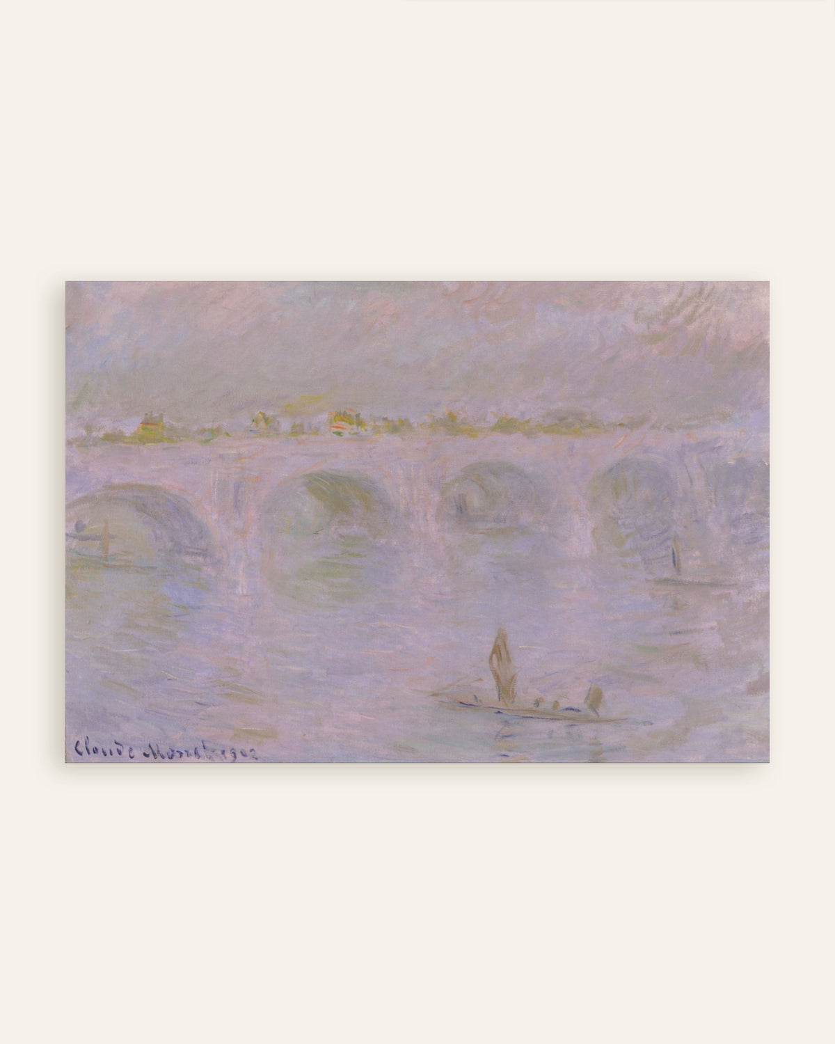 Poster of Waterloo Bridge, London (1902) by Claude Monet, thumbnail
