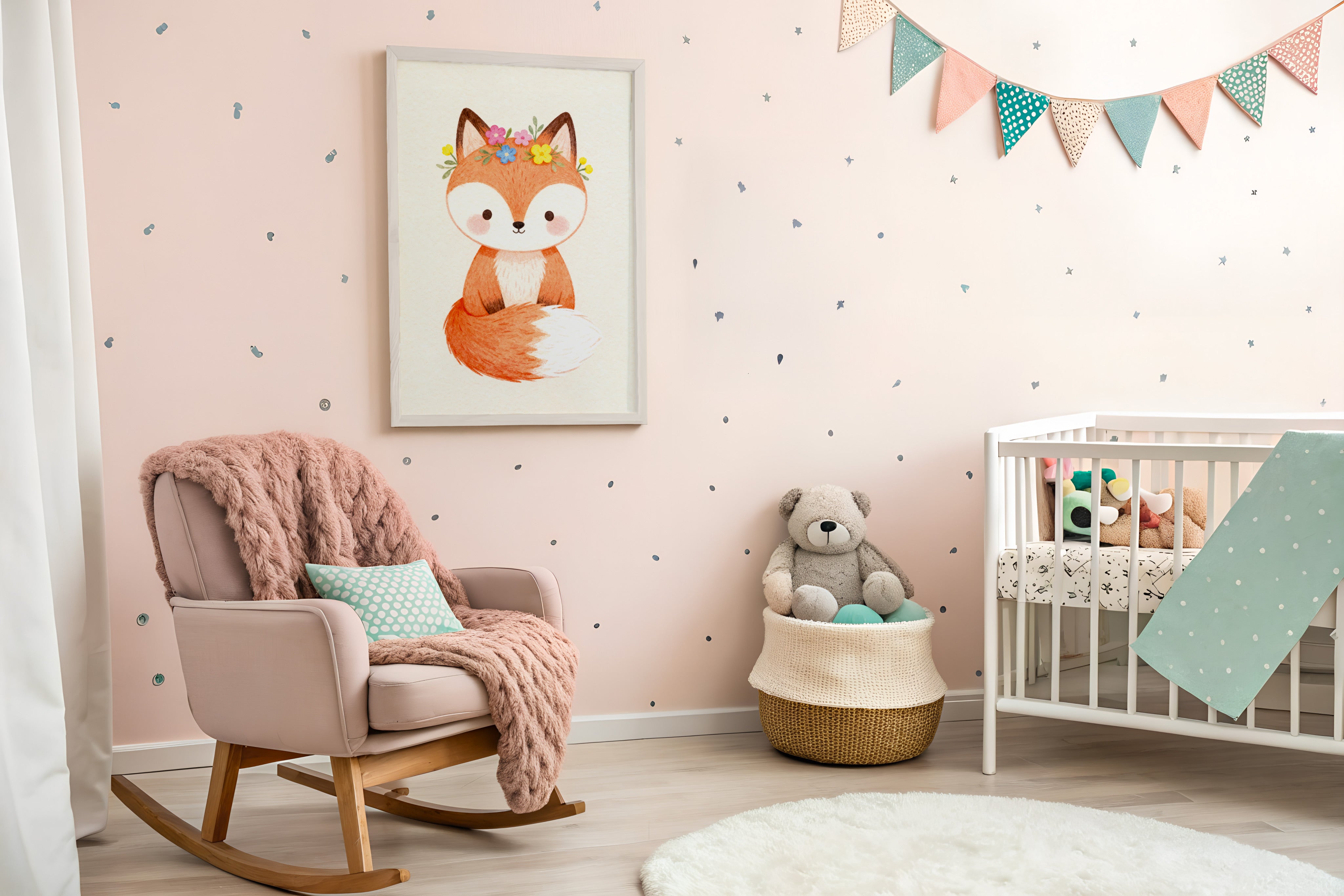 Fox Print – Kids’ Room Wall Décor