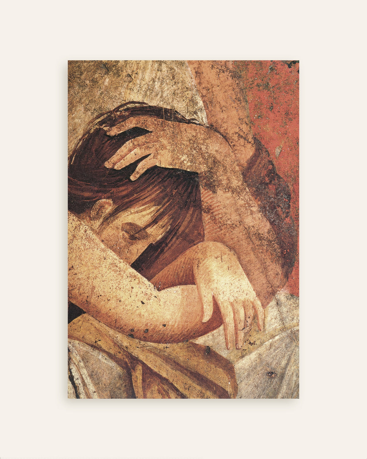 Poster of Woman comforting initiate from Villa of the Mysteries Poster, thumbnail
